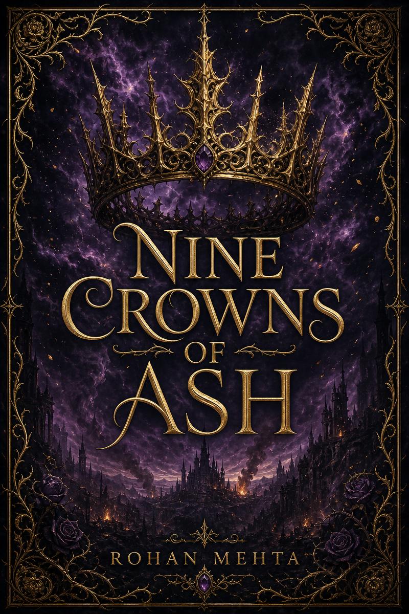 Cover of Nine Crowns of Ash by Rohan Mehta
